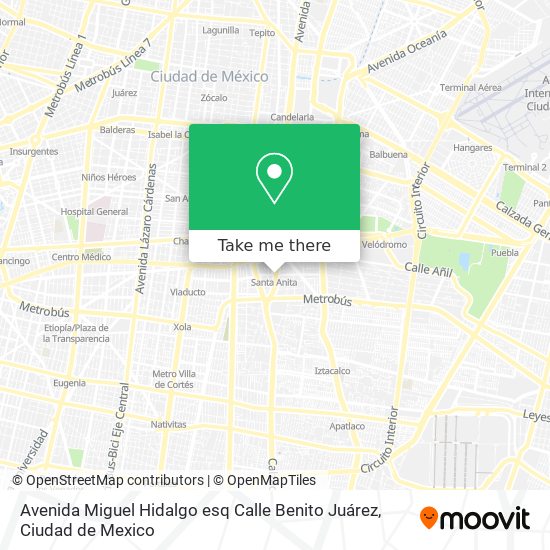 Avenida Miguel Hidalgo esq Calle Benito Juárez map