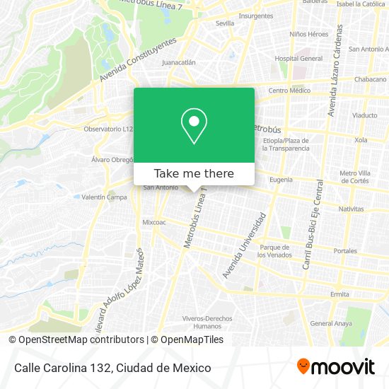 Calle Carolina 132 map