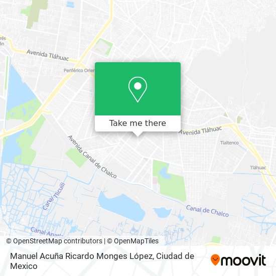 Manuel Acuña Ricardo Monges López map