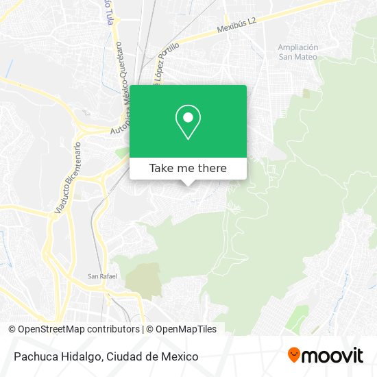 Pachuca Hidalgo map