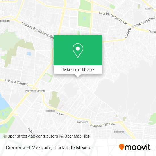 Mapa de Cremería El Mezquite