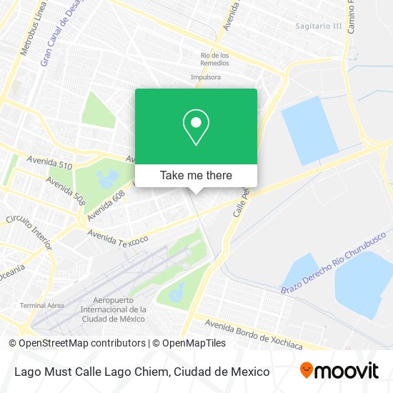 Lago Must Calle Lago Chiem map