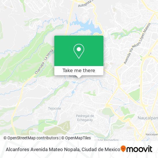 Mapa de Alcanfores Avenida Mateo Nopala