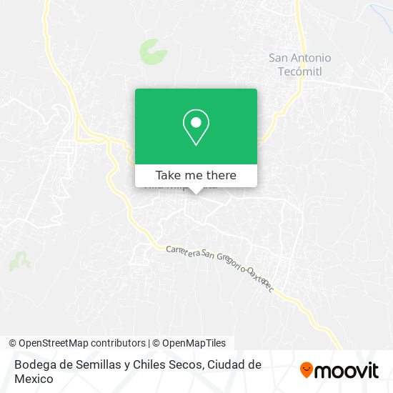 Mapa de Bodega de Semillas y Chiles Secos