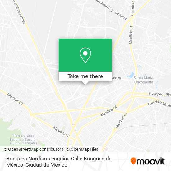 Bosques Nórdicos esquina Calle Bosques de México map