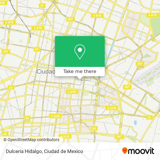 Dulcería Hidalgo map