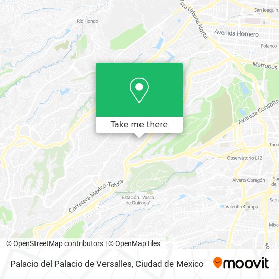 Palacio del Palacio de Versalles map