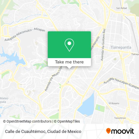Mapa de Calle de Cuauhtémoc