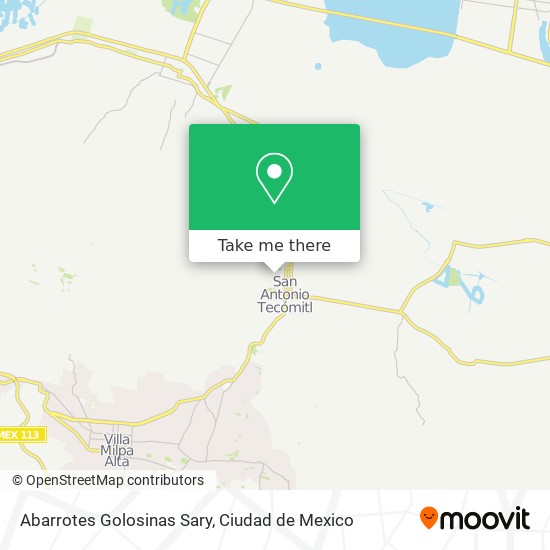 Mapa de Abarrotes Golosinas Sary