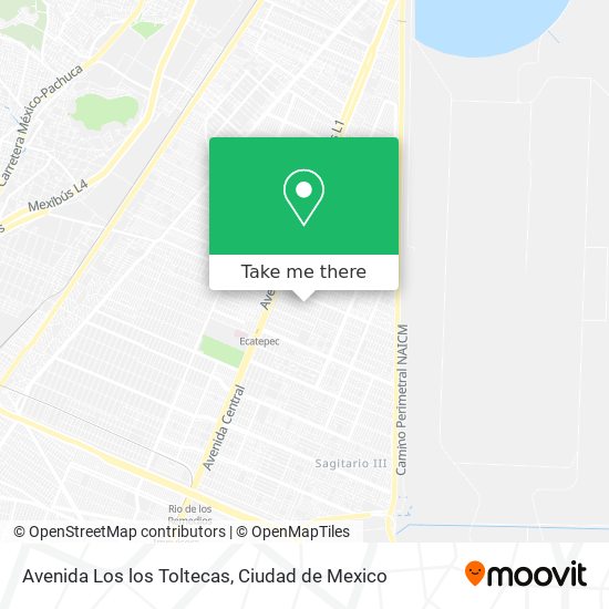 Avenida Los los Toltecas map