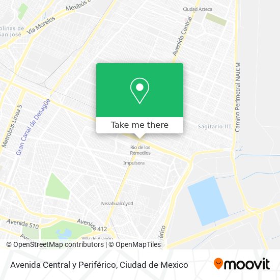 Mapa de Avenida Central y Periférico