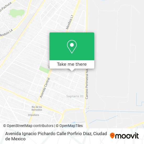Mapa de Avenida Ignacio Pichardo Calle Porfirio Díaz