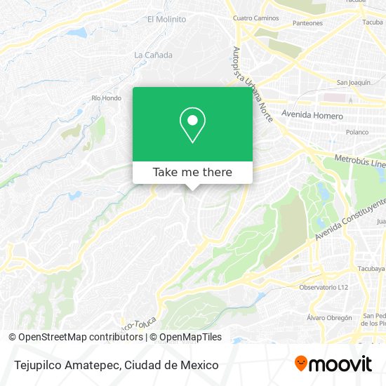 Mapa de Tejupilco Amatepec