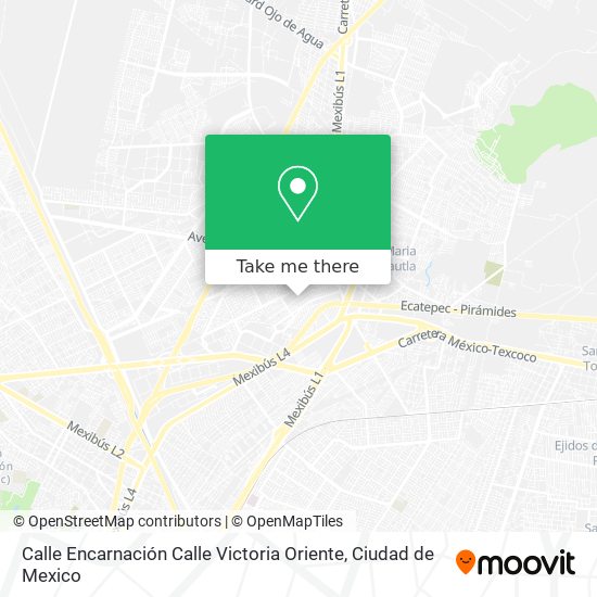 Calle Encarnación Calle Victoria Oriente map