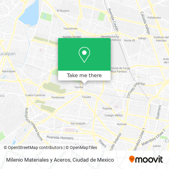 Milenio Materiales y Aceros map