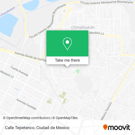 Calle Tepetenco map