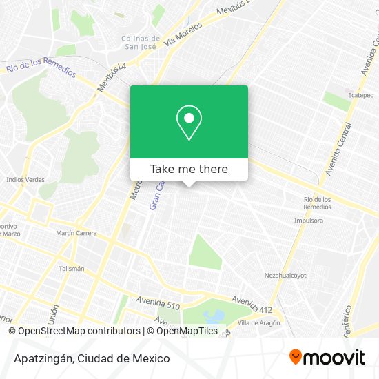 Mapa de Apatzingán