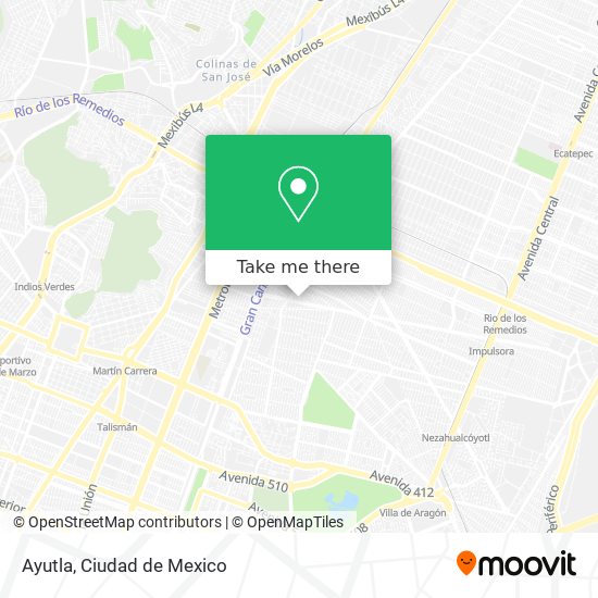 Mapa de Ayutla