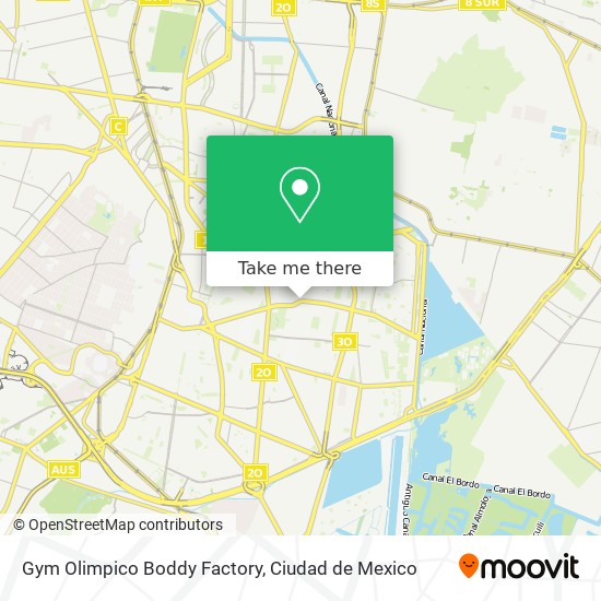 Gym Olimpico Boddy Factory map