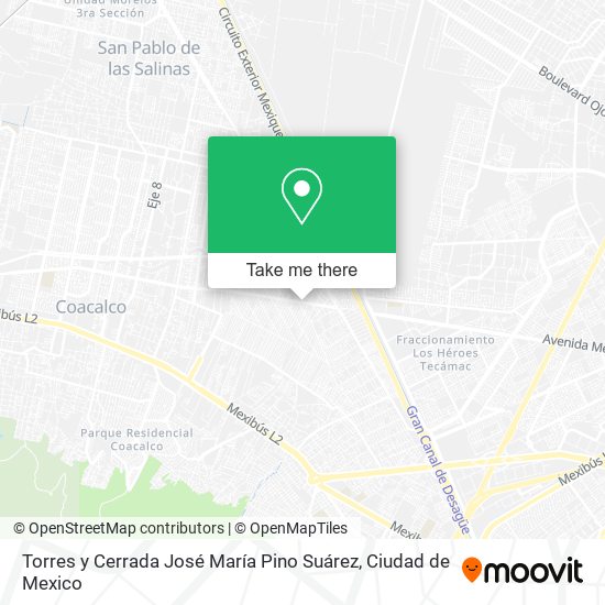 Torres y Cerrada José María Pino Suárez map