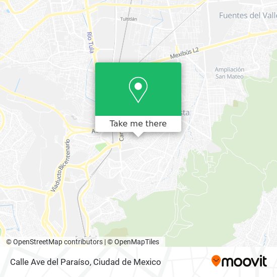 Mapa de Calle Ave del Paraíso