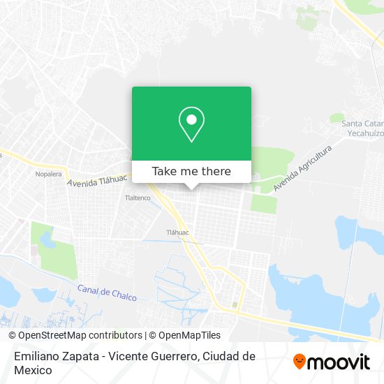 Emiliano Zapata - Vicente Guerrero map
