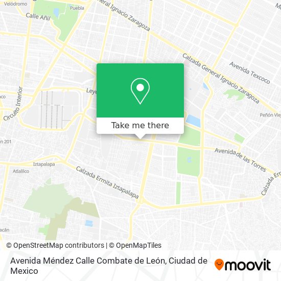 Avenida Méndez Calle Combate de León map
