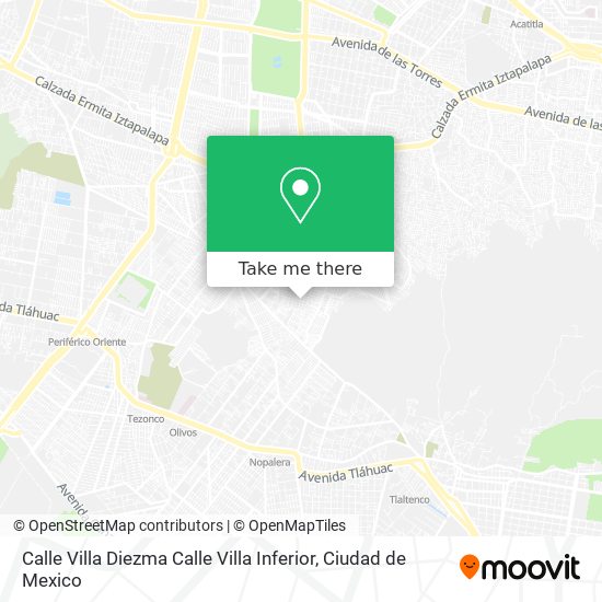 Calle Villa Diezma Calle Villa Inferior map