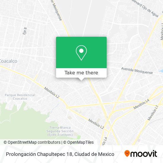 Prolongación Chapultepec 18 map