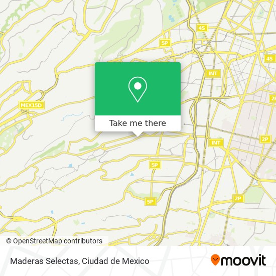 Maderas Selectas map
