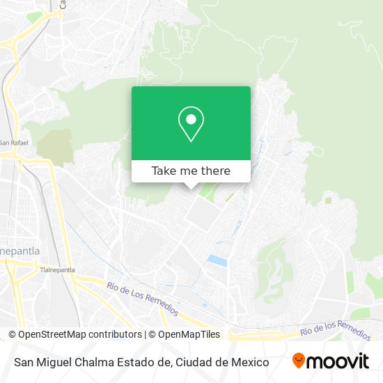 San Miguel Chalma Estado de map