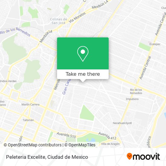 Peleteria Excelite map