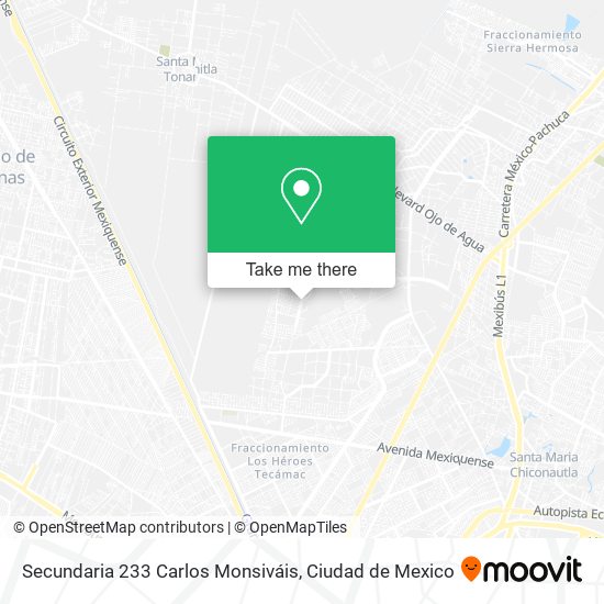 Secundaria 233 Carlos Monsiváis map