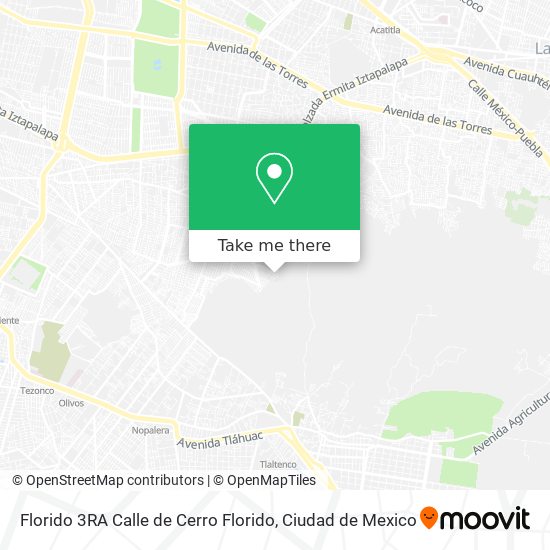 Florido 3RA Calle de Cerro Florido map
