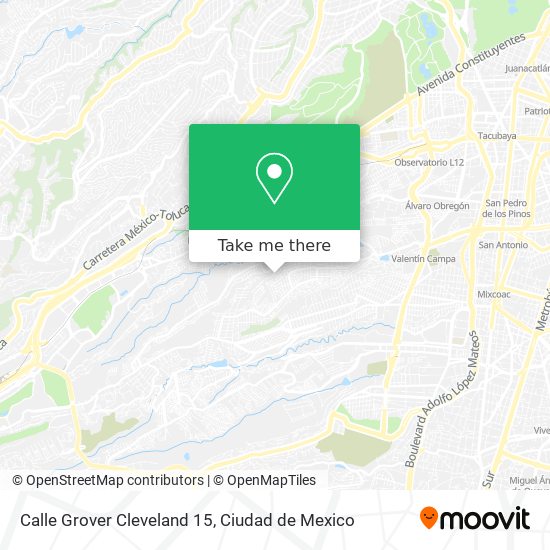 Mapa de Calle Grover Cleveland 15
