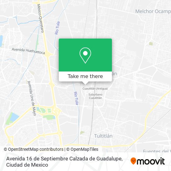 Avenida 16 de Septiembre Calzada de Guadalupe map