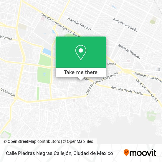 Mapa de Calle Piedras Negras Callejón