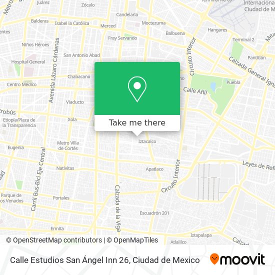 Calle Estudios San Ángel Inn 26 map
