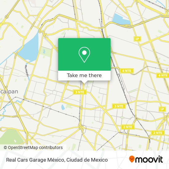 Mapa de Real Cars Garage México