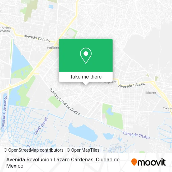 Mapa de Avenida Revolucion Lázaro Cárdenas