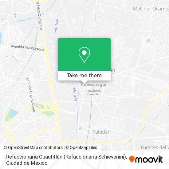 Mapa de Refaccionaria Cuautitlán (Refaccionaria Schievenini)