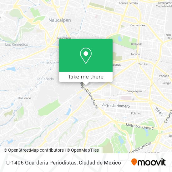 Mapa de U-1406 Guarderia Periodistas