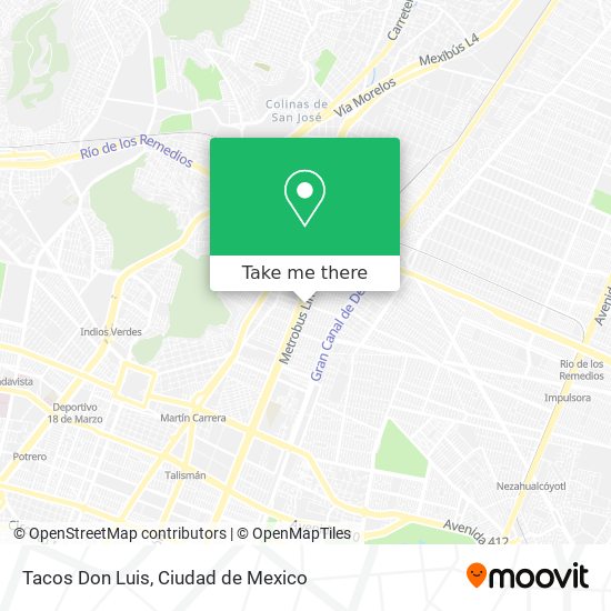 Mapa de Tacos Don Luis