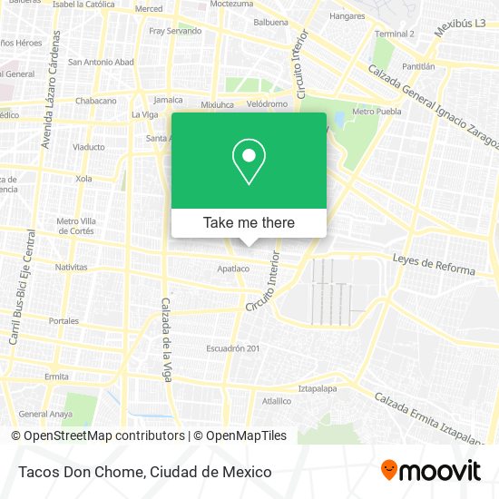 Mapa de Tacos Don Chome