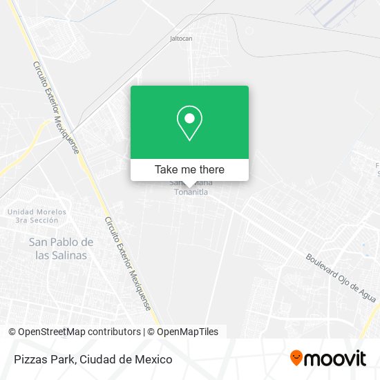 Mapa de Pizzas Park