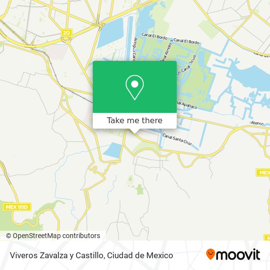Viveros Zavalza y Castillo map