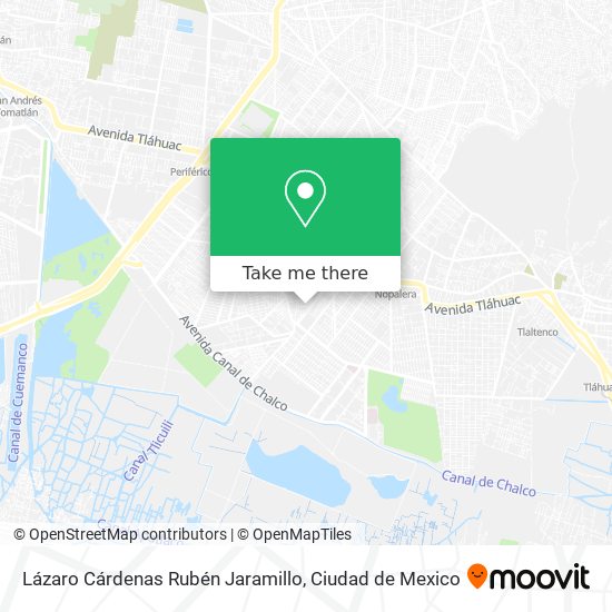 Lázaro Cárdenas Rubén Jaramillo map