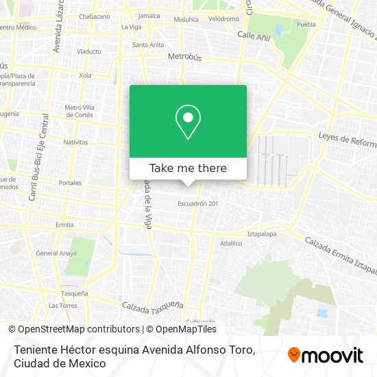 Teniente Héctor esquina Avenida Alfonso Toro map