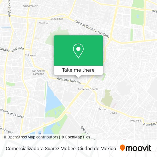 Mapa de Comercializadora Suárez Mobee