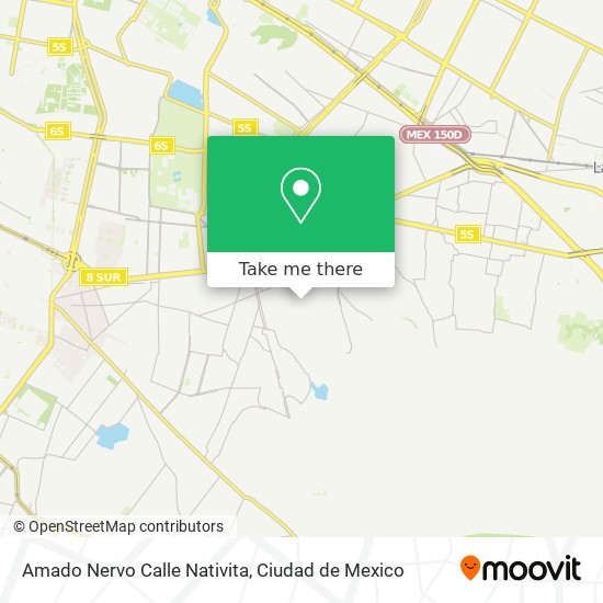 Amado Nervo Calle Nativita map